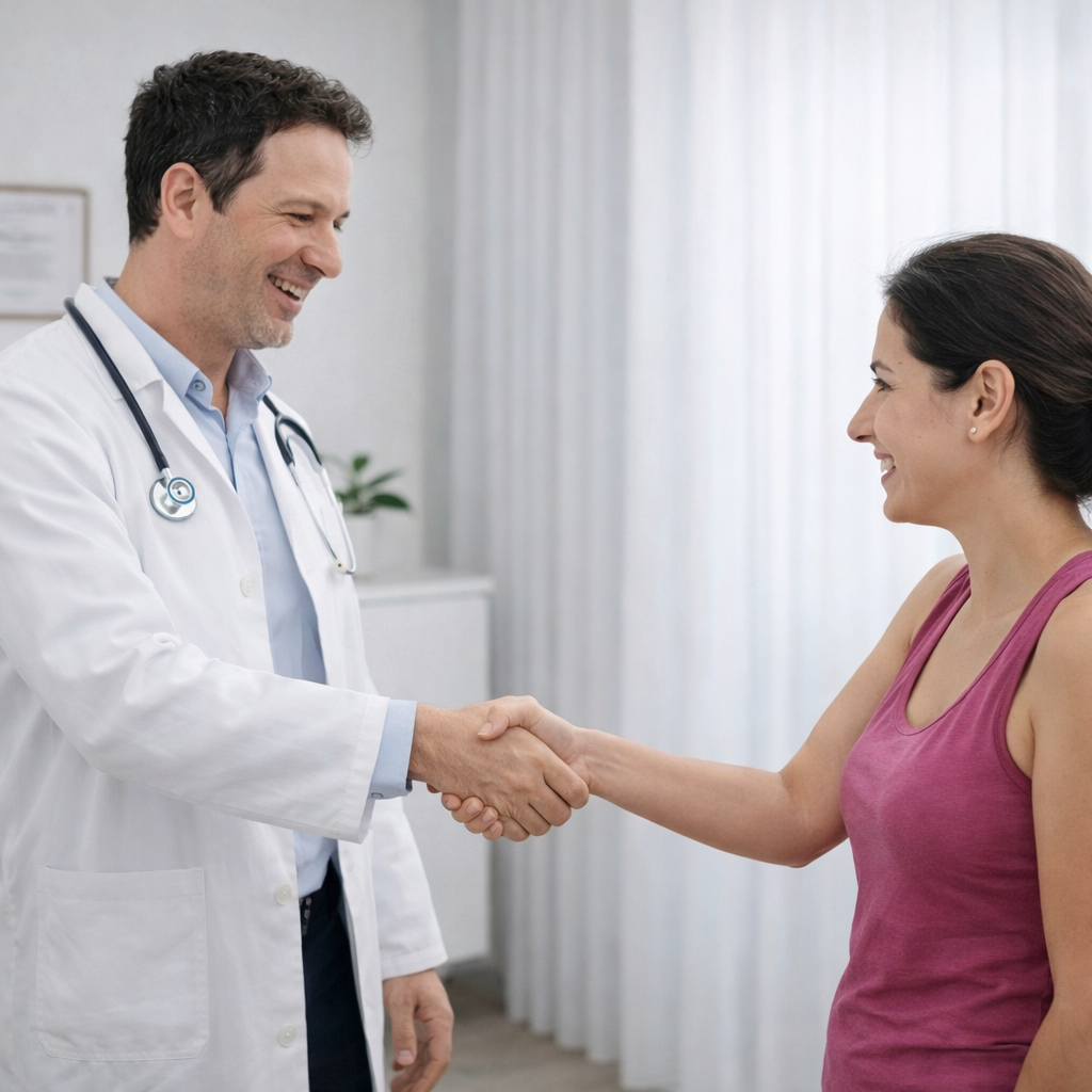 סיום טיפול מוצלח בבריחת שתן ללא ניתוח