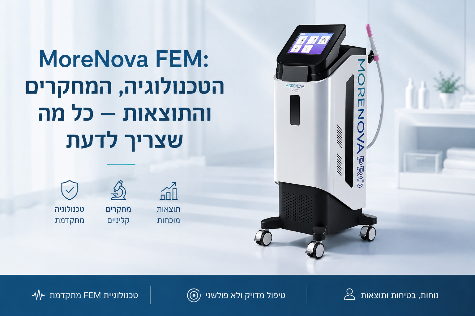 מכשיר MorNova Fem לטיפול בגלי הלם לבריאות אינטימית נשית - טיפול לא פולשני לשיפור זרימת הדם ותמיכה בהתחדשות רקמות